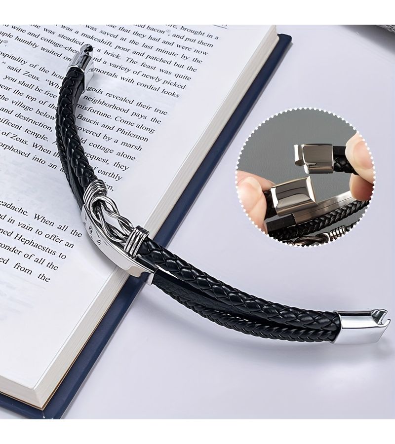2D Flat Steel Magnetic Clasps Flat Leather Cord Clasps 10x5mm Screw Tube Closure - Image 2