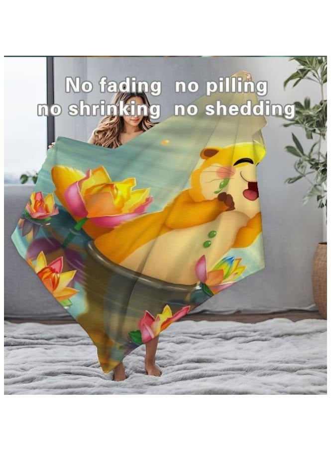 عام بطانية رقيقة من الفانيلا الكرتونية للأطفال أو الطلاب (دافئة ومريحة ومناسبة للنوم والألعاب) 100 سم * 150 سم - 1148 - Image 5