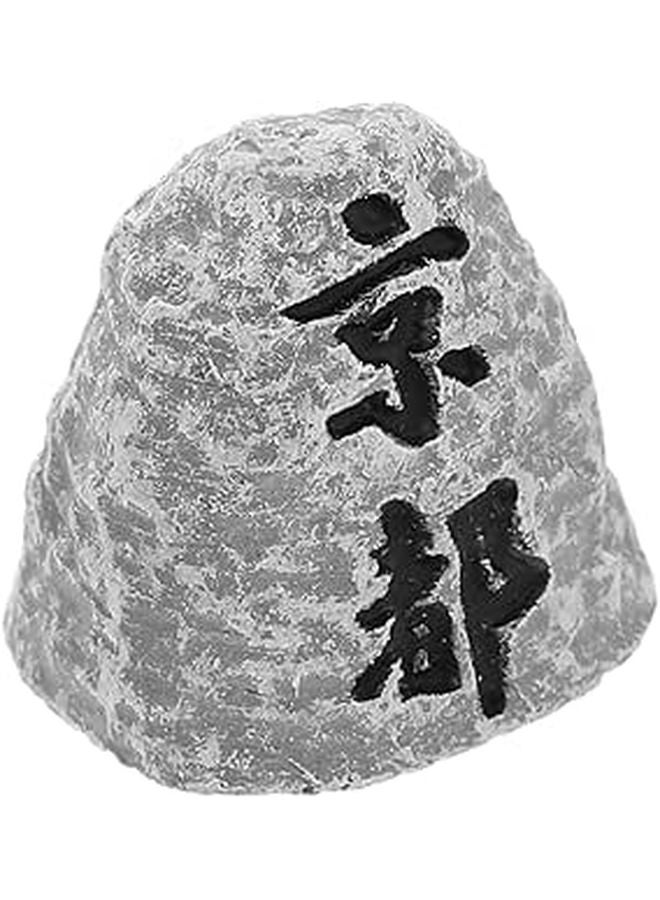 Japanese Zen Garden Miniature Stone Stele Figurine Bonsai Terrarium Dollhouse Decor - Image 1