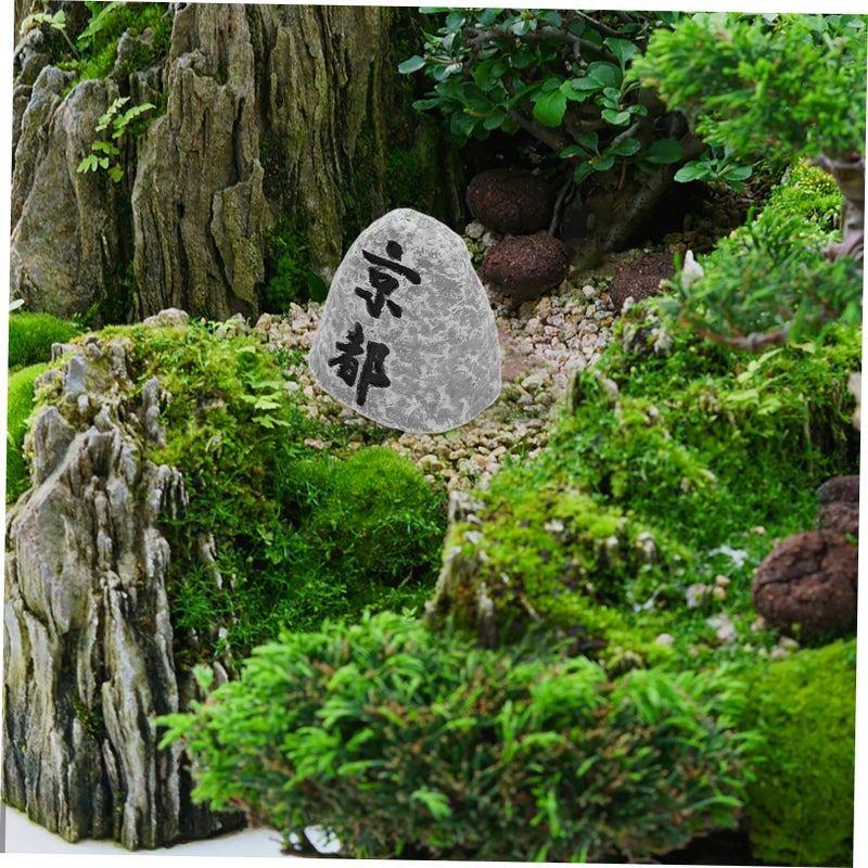 Japanese Zen Garden Miniature Stone Stele Figurine Bonsai Terrarium Dollhouse Decor - Image 5