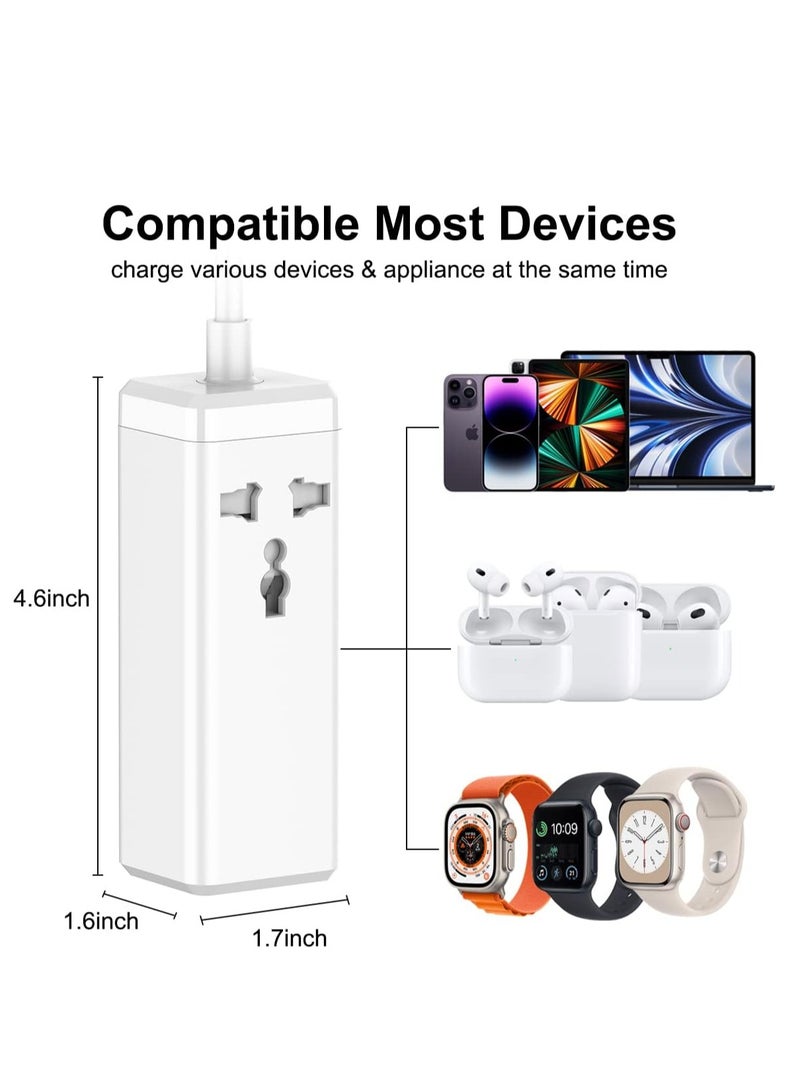 ELTRAZONE 10-Way Power Extension Cord Surge Protector Strip – With USB-A & USB-C Ports for Versatile Charging  - Image 2