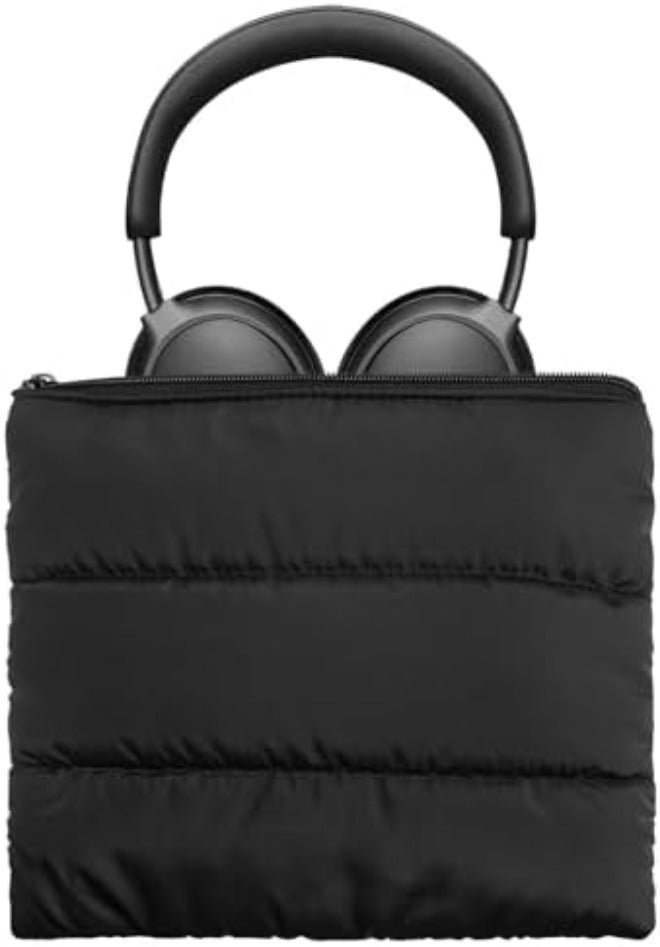 Geekria NOVA Headphones Puffy Pouch, Compatible with Apple AirPods Max 2, AirPods Max Case, Headset Carrying Bag, Soft Travel Pouch Case for Over-Ear Headphones (Off-White) - Image 1