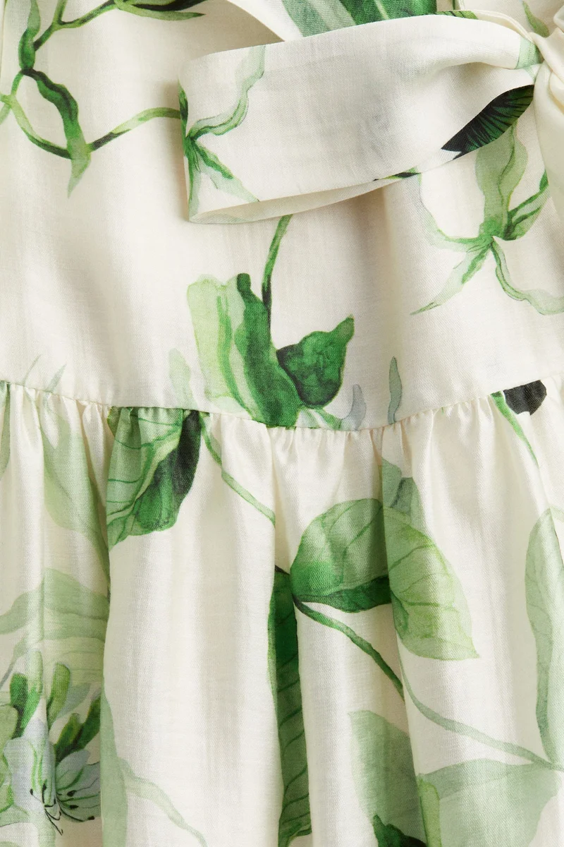 H&M Floral One-Shoulder Dress
