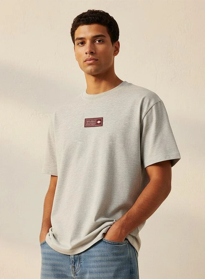 Lee Cooper Lee Cooper Regular Fit Crew Neck Short Sleeves Logo Badge T-shirt