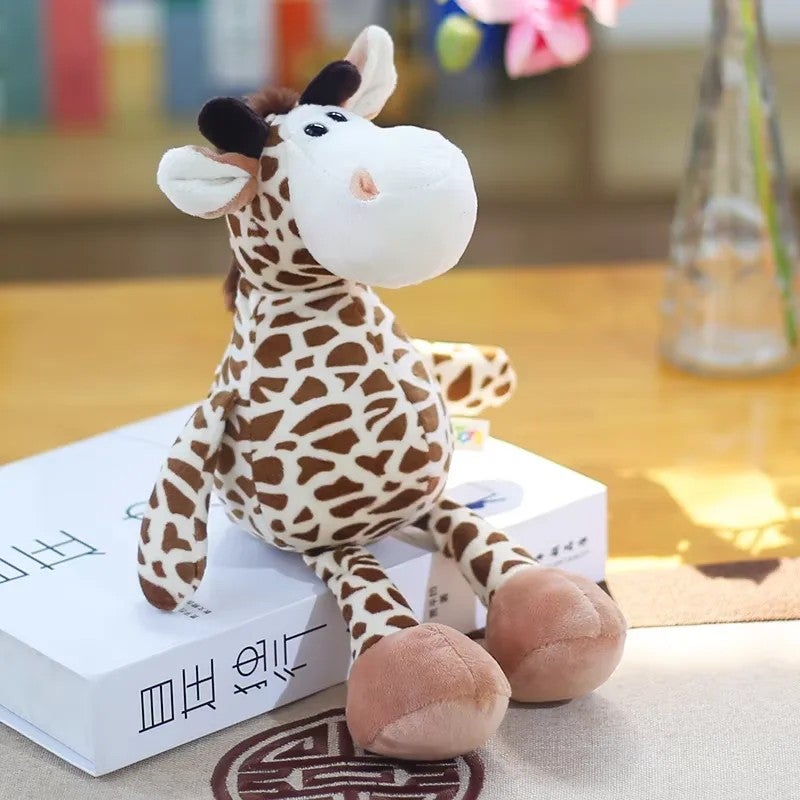 Y&D Super Soft Plush Forest Animals Toys – Stuffed Animal Toys Lion, Elephant, Giraffe, Monkey & Tiger – PP Cotton Filled Jungle Wildlife Figures for Kids - Image 1