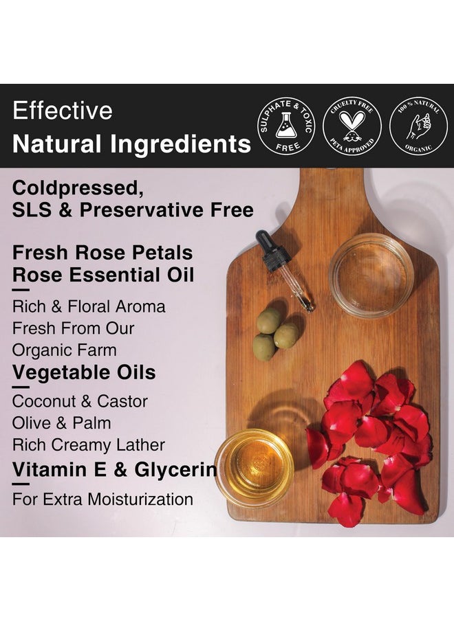 Soulflower Sweet Rose & Skin Lavender Soap - Pack Of 2 (150G Each)  - Image 3