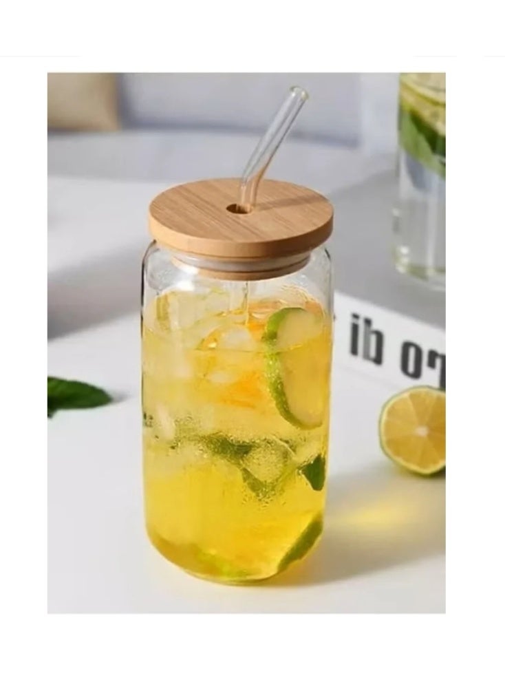 Glass Mug cup Chalimoh glass cans cup-Clear 500ml