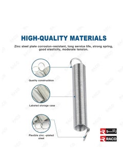 RACO RACO 200Pcs Spring Assortment Set, Zinc Plated Steel Compression and Extension Springs Kit, Metal Tension Springs Replacement Kit for All Types of Home Repairs and DIY Projects  - Image 4