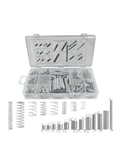RACO RACO 200Pcs Spring Assortment Set, Zinc Plated Steel Compression and Extension Springs Kit, Metal Tension Springs Replacement Kit for All Types of Home Repairs and DIY Projects  - Image 1