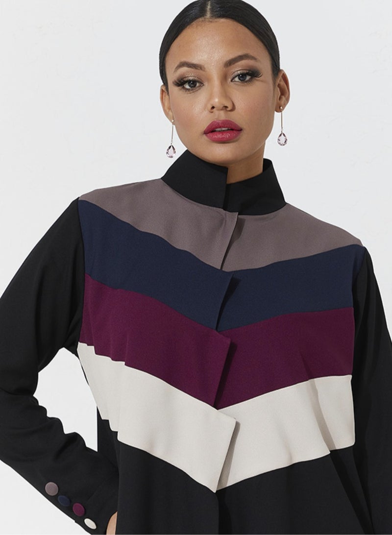 روزيت عباية ألوان طوق العباءة المزخرفة - Image 2