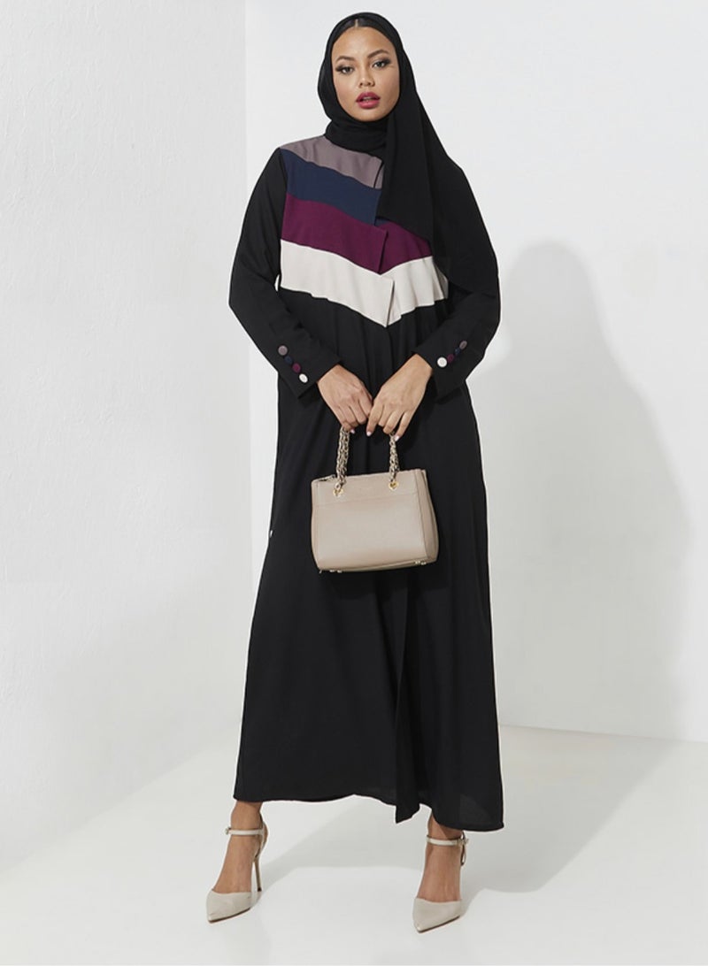 روزيت عباية ألوان طوق العباءة المزخرفة - Image 4