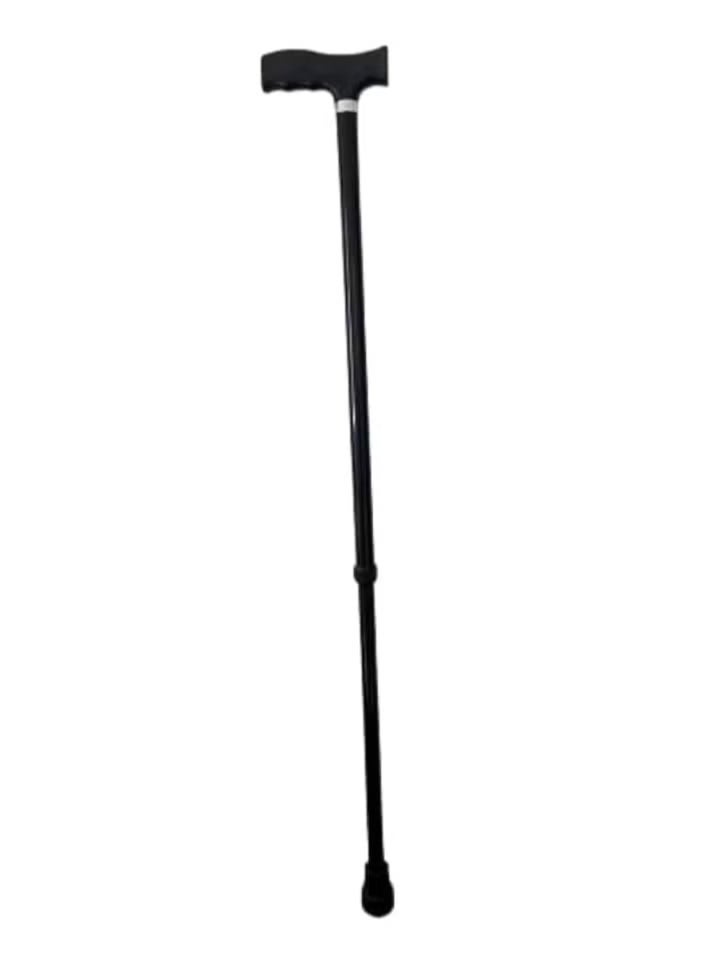 عصا مساعدة للمشي قابلة للتعديل لكبار السن لون اسود - Image 1