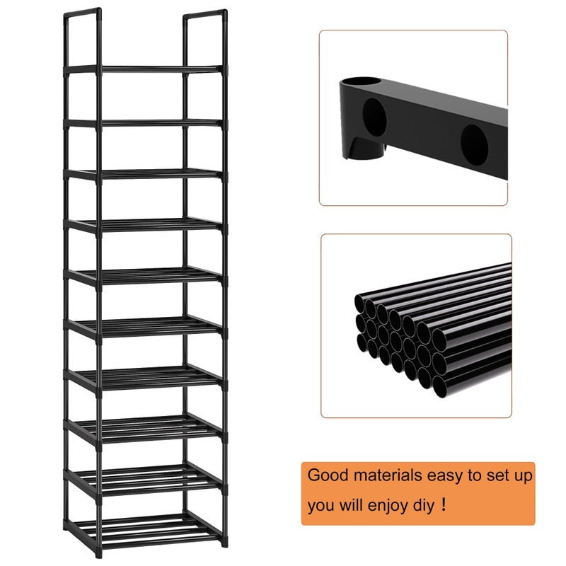 OYREL Shoe Rack, Sturdy Metal Shoe Rack Organizer,Narrow Shoe Racks for Closets,Shoes Rack,Shoe Stand,Shoe Shelf - Image 5