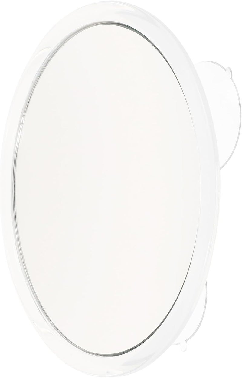 FAVOMOTO Magnifying Makeup Mirror with 3 Suction Cups 6.4-inch 10x Magnification Cosmetic Vanity Mirror Portable White Single-Sided for Bathroom and Travel Use - Image 1