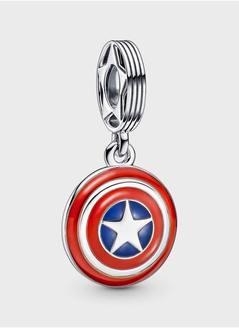 باندورا حلية بتصميم درع كابتن أمريكا من فيلم "The Avengers" من مارفل  - Image 1