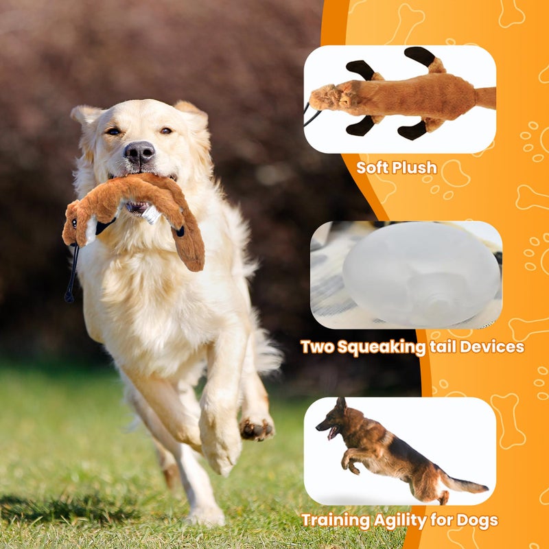 GRETMIX Flirt Pole for Dogs, Interactive Dog Toys Extendable Teaser Wand with Lure Chewing Toy, Chase and Tug of War for Small Medium Large Dogs Training Playing Exercise - Image 3