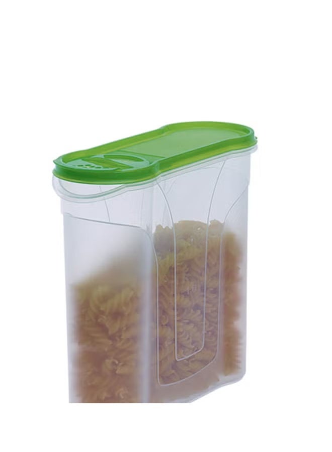 Food Storage Container White/Green – Airtight Multipurpose Kitchen Box Pack of 2