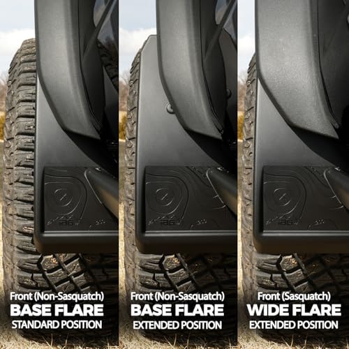 IAG Performance IAG Trail Shield Mud Flaps, Adjustable, No Drill, Patented, Made in USA, Splash Guards for Ford Bronco 2021+ 2/4 Door, Fits Sasquatch Badlands Big Bend Heritage, Front & Rear (Not Raptor or Sport) - Image 4
