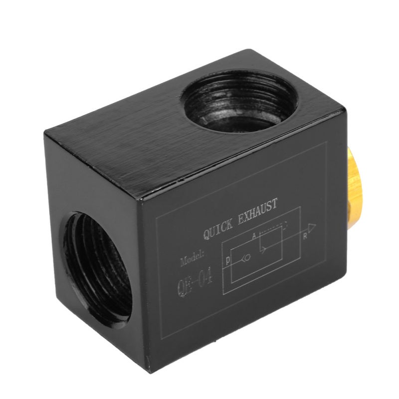 Quick Exhaust Valve: 100% High-quality Aluminum Alloy Construction - NBR Seal For Stable Reliability, High Exhaust Efficiency Pneumatic Valve For Pneumatic System, Air Cylinder Use - Image 3