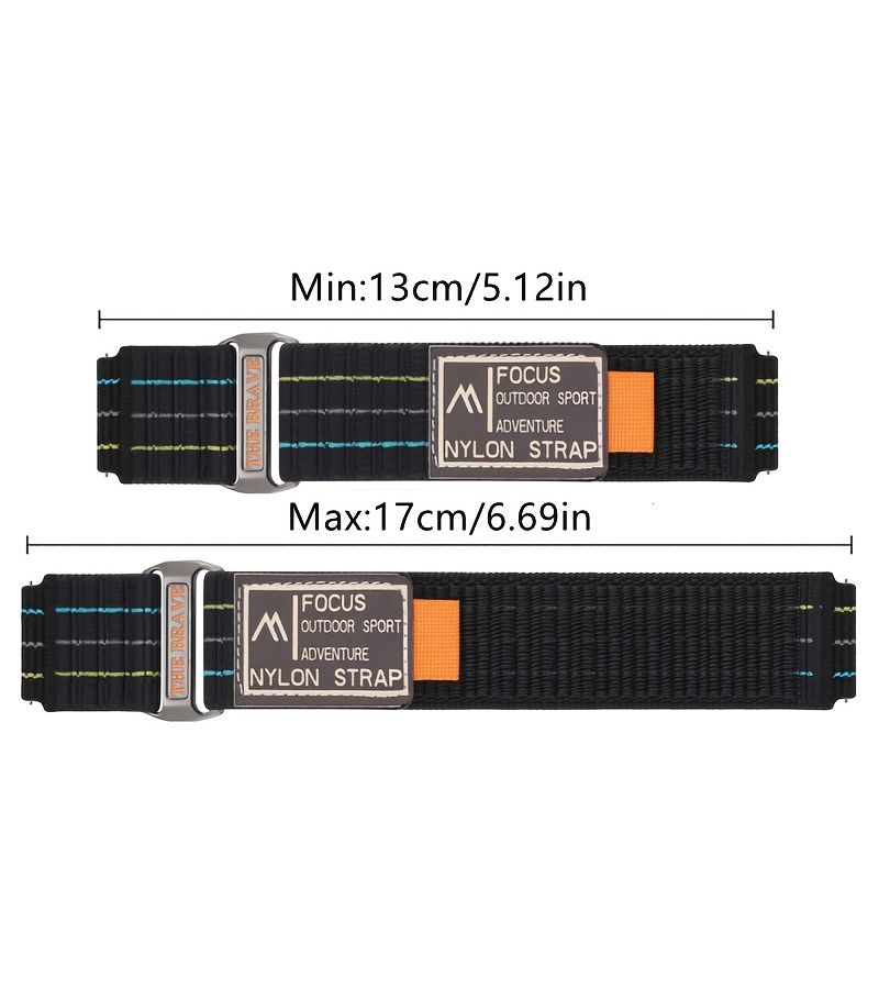 Quick Release 22mm Nylon Watch Strap For Galaxy Watch Series Breathable Comfortable Durable Strong Fitness Running Outdoor Mountaineering Powder Sand - Image 2