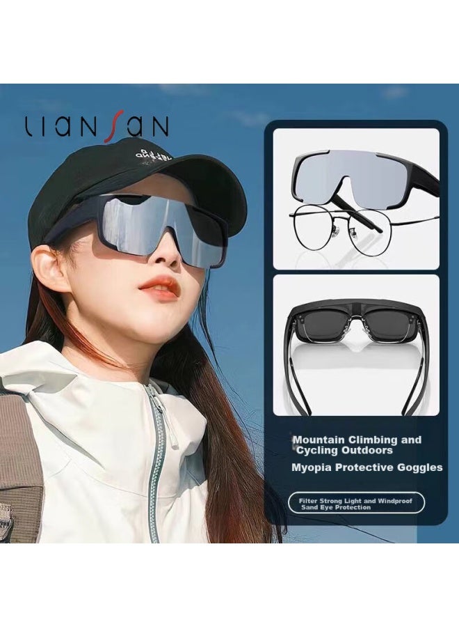Fall in love Love Cycling Sunglasses Men And Women Bicycle Windproof Sand Outdoor Mountaineering Outdoor Driving Myopia Glasses - Image 3