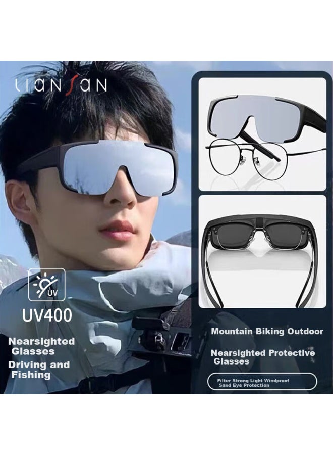 Fall in love Love Cycling Sunglasses Men And Women Bicycle Windproof Sand Outdoor Mountaineering Outdoor Driving Myopia Glasses - Image 2
