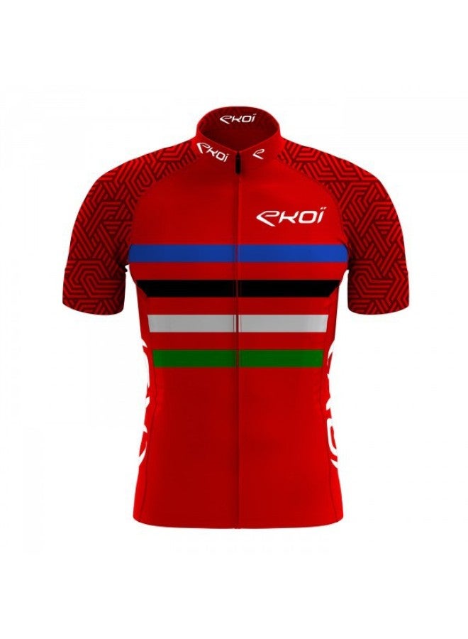 Ekoi Men's Short-sleeved Spring And Summer New Bicycle Riding Clothes Jacket Breathable