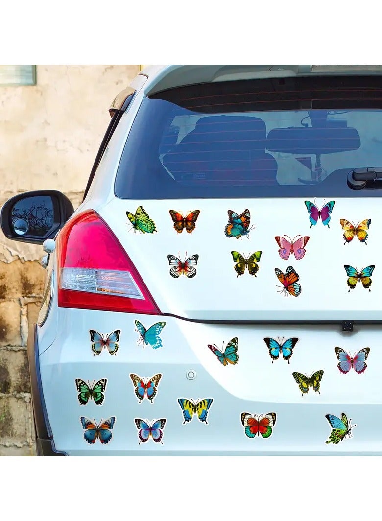 Goolsky 50pcs Colorful Butterfly Waterproof Doodle Sticker DIY Creative Motorcycles Stickers For Car Laptop Phone Case Luggage Water Bottle Cup Skateboard - Image 3