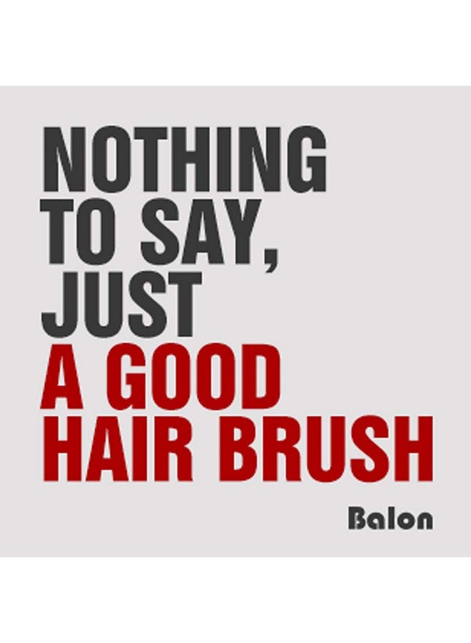 BALON Vent Hair Brush 11 Row Vented Hairbrush For Men And Women Vent Brushes With Ball Tipped Bristles For Wet Short Curly Straight Hair Blow Drying Quickly(Black) - Image 3