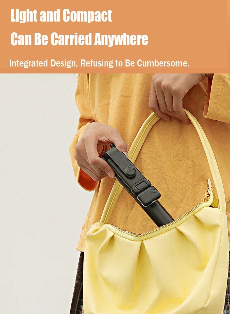 Selfie Tripod with Light, Mobile Phone Holder Lightweight Tripod with Detachable Bluetooth Wireless Remote Phone Holder, Also Suitable for Tiktok Vlog Youtuber Video Recording - Image 2