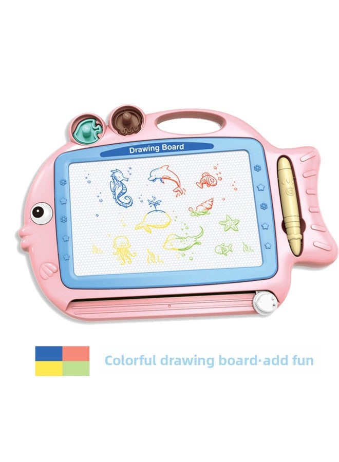 Children's Learning Writing Board Magnetic Drawing Board Color Cartoon Marine Animal Parent-child Painting Toys-Color:628-90 【color Box Packaging】】 - Image 3