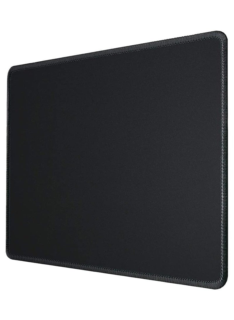 Striff Mouse pad for Laptop and computer Non-Slip Rubber Base, Waterproof Surface, Compatible with Laser and Optical Mice Black Pack of 2 - Image 2