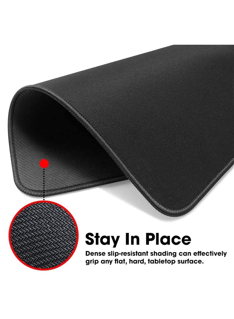 Striff Mouse pad for Laptop and computer Non-Slip Rubber Base, Waterproof Surface, Compatible with Laser and Optical Mice Black Pack of 2 - Image 4