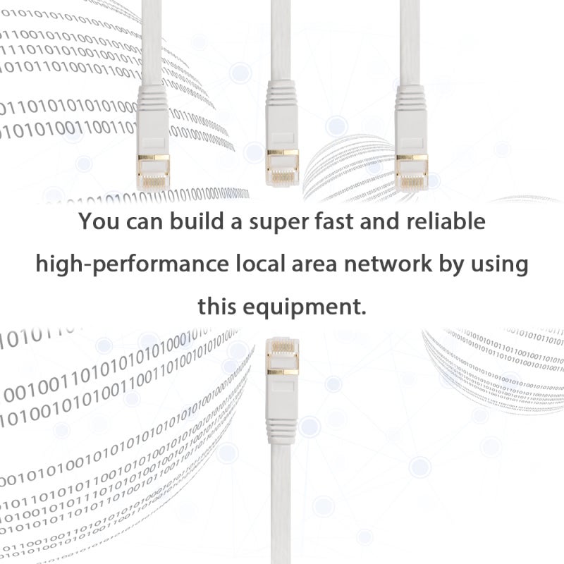 Cat7 Ethernet Cable: 3ft 3-Pack, 4 Shielded Twisted Pair Copper Wires, 10000Mbps High Speed Transmission - Enhanced Network Performance, RJ45 Connectors for Gaming, Computers, Routers, Switches, Print - Image 4