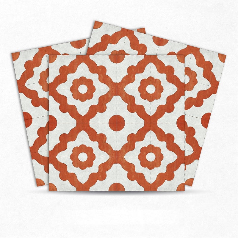 MOSAICOWALL Mosaicowall DIY Peel and Stick Floor Tiles Wall Tiles for Kitchen Living Dining Room Matte Flooring Tile FST0176 X 6 Inches Pack of 12  - Image 1