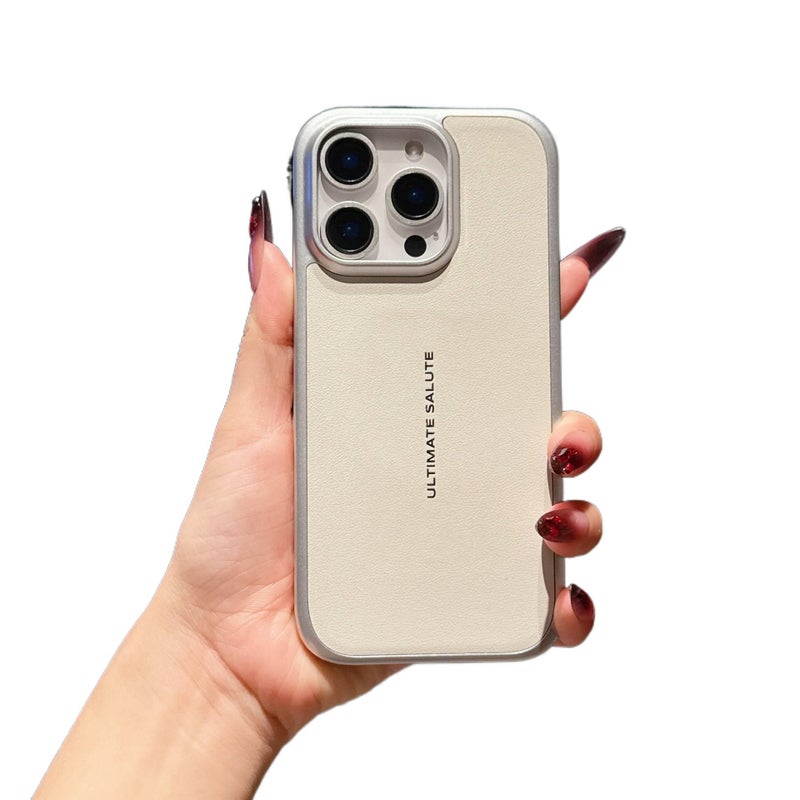 MS TPU Protective Case for iPhone 16 / 16 Plus / 16 Pro / 16 Pro Max with Drop Protection and Anti-Fingerprint plus Shockproof plus Anti-Slip Grip plus Leather Texture in Green - Image 3