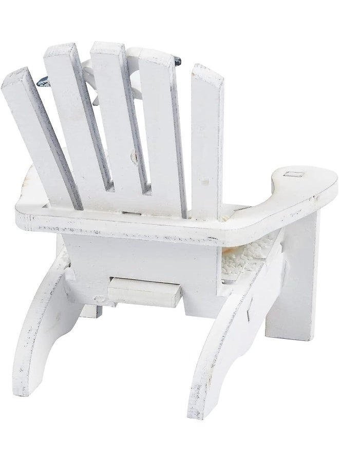 Juvale Set of 4 Mini Beach Chair for Bathroom, Nautical Home Decor, Ocean Decorations (4 in) - Image 3