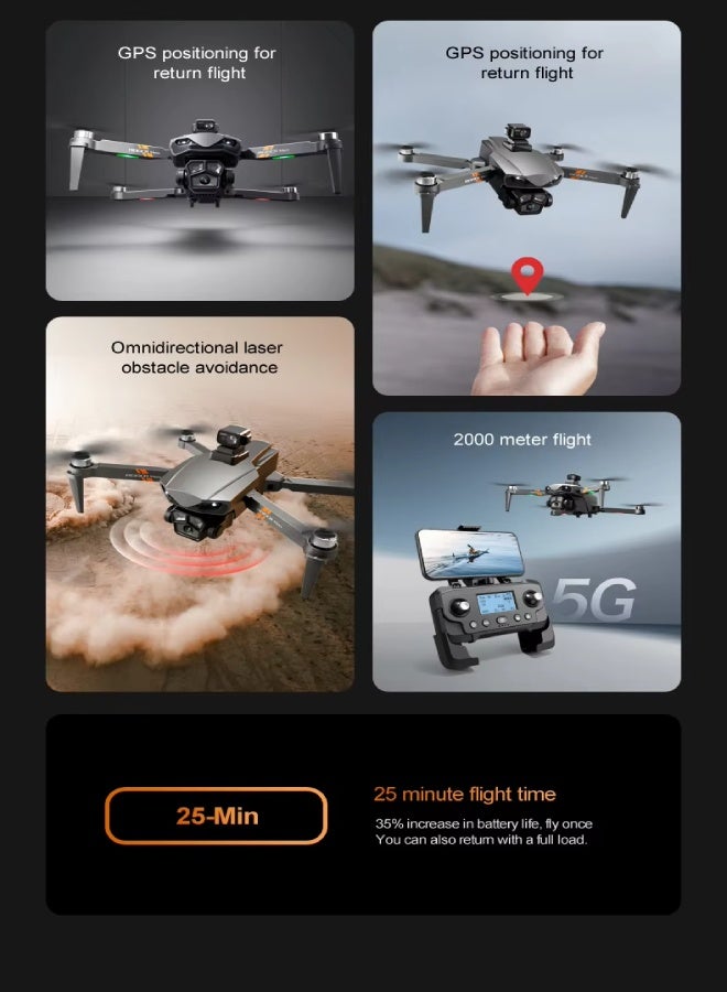 AROAQ RG601 MAX 8K HDR GPS Drone with Camera Brushless 5G WIFI FPV RC Quadcopter Omni Laser Obstacle Avoidance UAV for Adults - Image 4