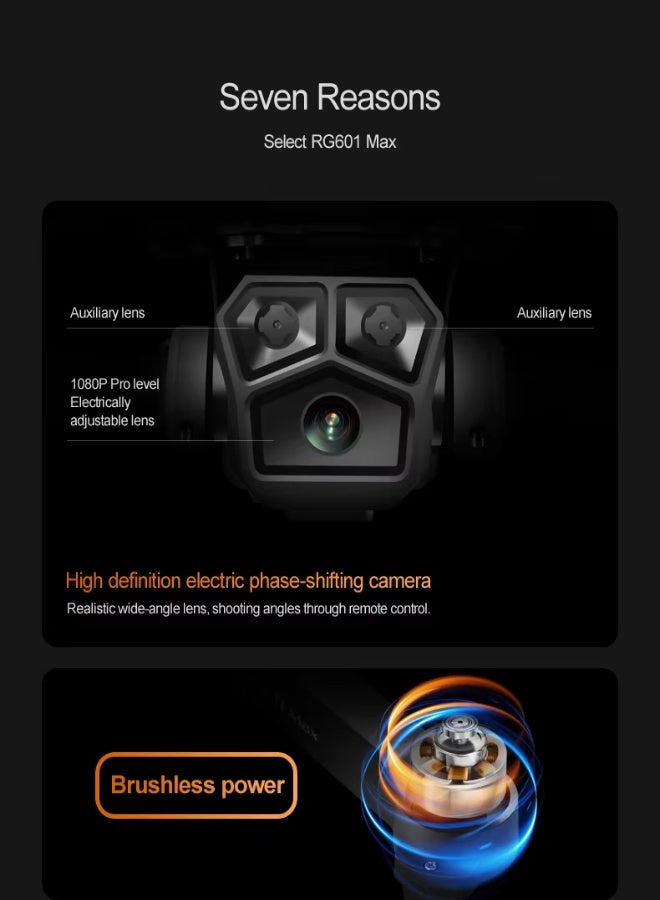 AROAQ RG601 MAX 8K HDR GPS Drone with Camera Brushless 5G WIFI FPV RC Quadcopter Omni Laser Obstacle Avoidance UAV for Adults - Image 3