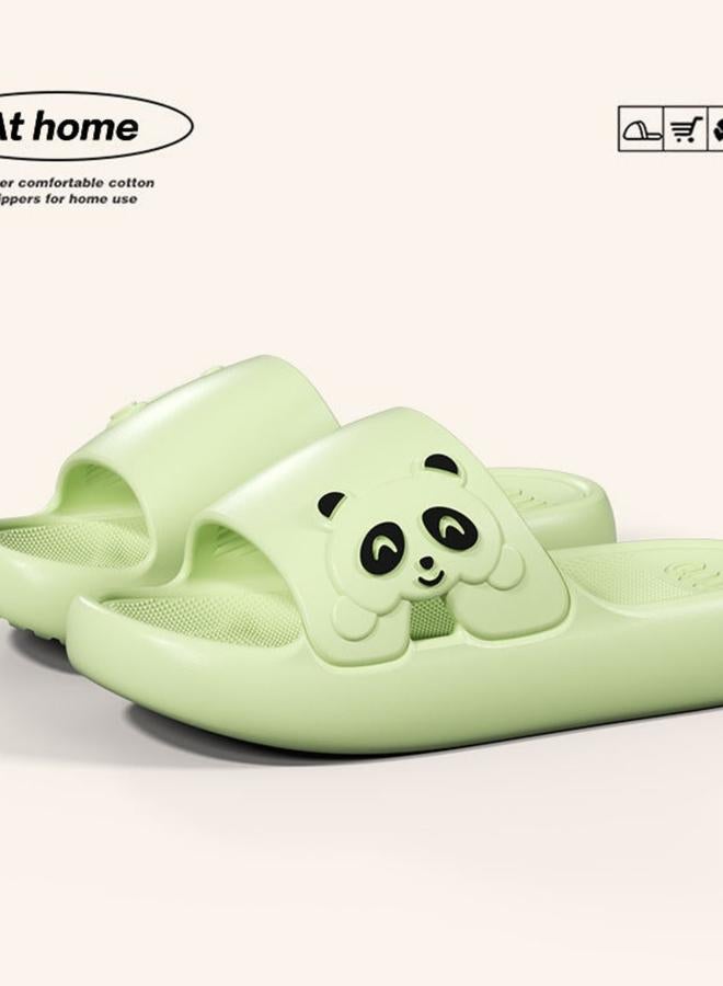 Take Two Green Panda Bedroom Slippers - Image 1