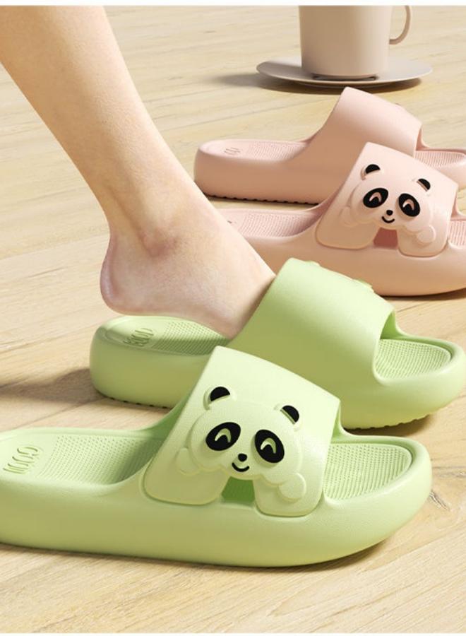 Take Two Green Panda Bedroom Slippers - Image 4