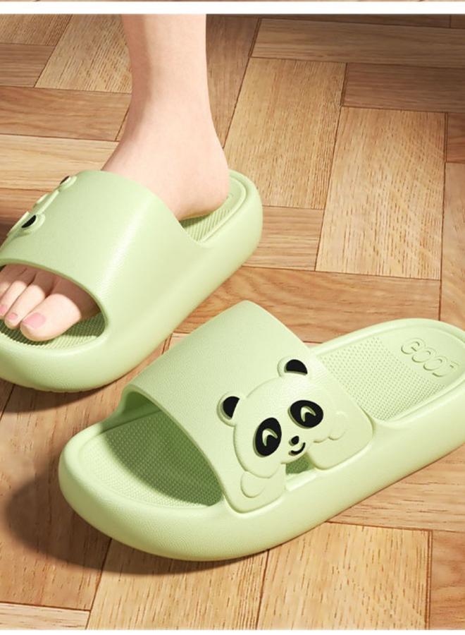 Take Two Green Panda Bedroom Slippers - Image 3