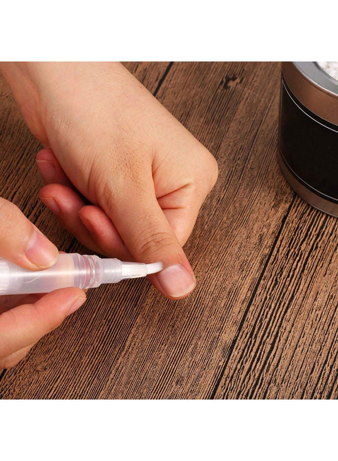 NIBEMINENT 5-Piece Nail Twist Pen With Brush Tip White - Image 3