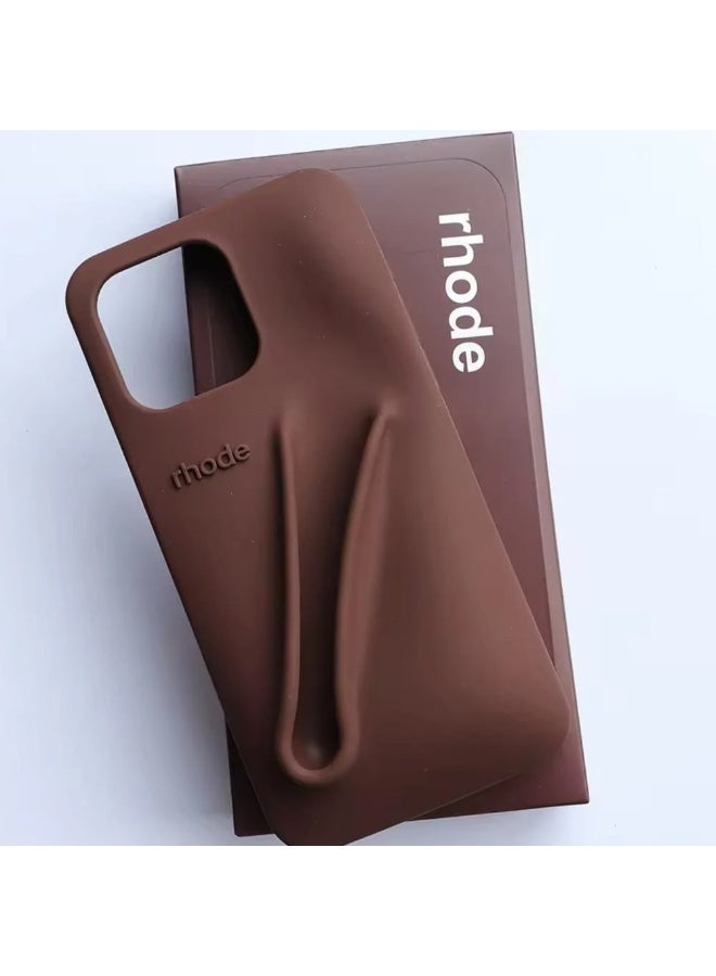 rhode Kafr Rod Cell Phone Case iPhone 16 Lip Holder Silicone Lip Gloss Cell Phone Holder Lip Holder iPhone Cell Phone Back Lip Holder (Smell Free) - Image 2