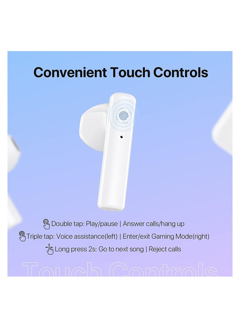 UMIDIGI Wireless Earbuds, UMIDIGI AirBuds U Wireless Headphones with Microphones, Bluetooth 5.1 Earphones in-Ear, Touch Control Bluetooth Earbuds, 24H Playing Time for Work, Home Office - Image 3