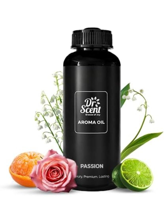 Dr Scent Diffuser Aroma Oil Passion With Fresh Lime, Mandarin and Gentle Flowery Hints Lily and Rose - (500ml) | Made in UAE | Perfect for Offices, Homes, Shops, Hotel Rooms & Small Lobbie - Image 1