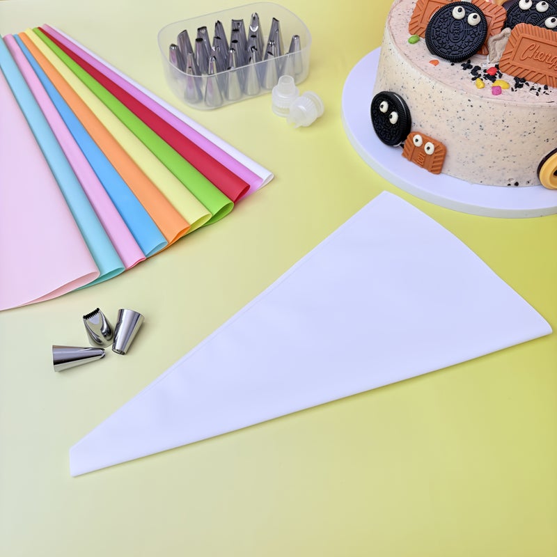 Disposable Piping Bags 20pcs Food Grade Plastic Thick Durable For Baking Decorating Clear View Baking Supplies Kitchen Essentials - Image 2
