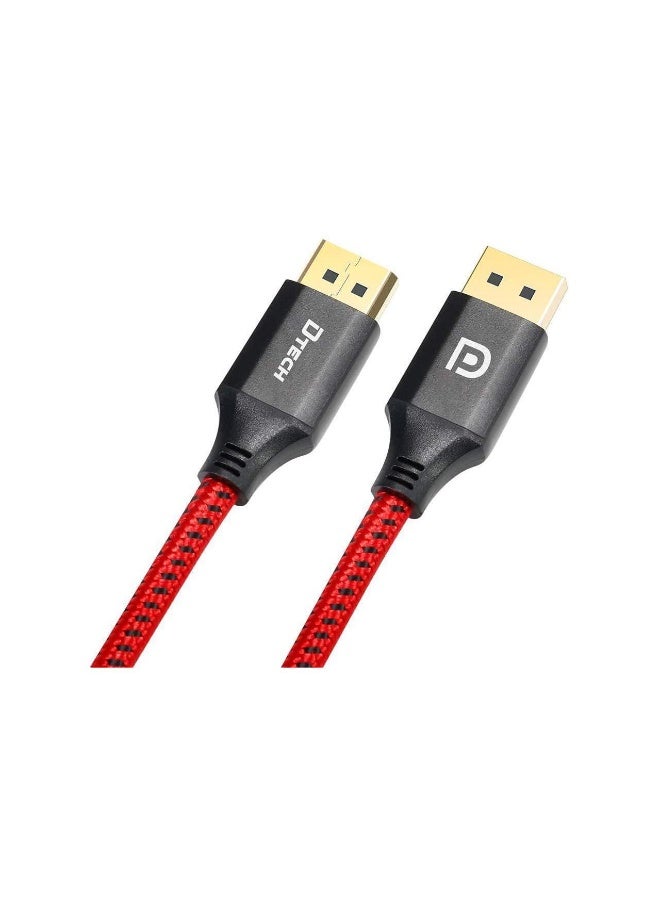 دي تك كابل DisplayPort إلى DisplayPort 1.4 يدعم دقة 8K@60Hz و4K@144Hz و2K@240Hz وتقنية HDR وHDCP وUHD عالي السرعة (3 أمتار) - Image 4