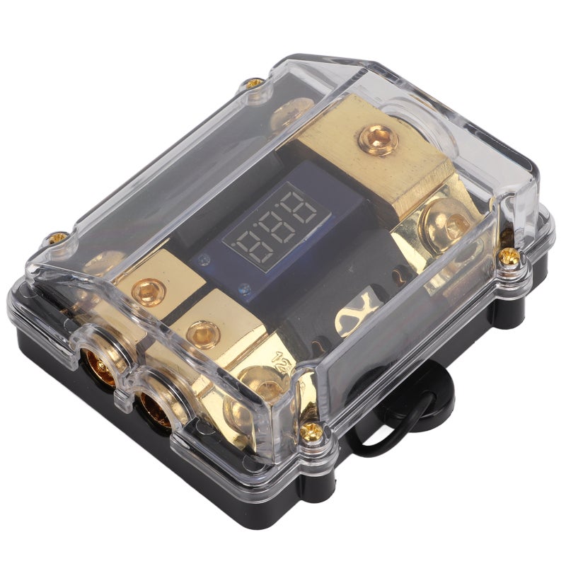 1 In 2 Out Power Ground Distributor Copper Universal for Car Audio 0/2 Gauge Cord 100A - Circuit Protection for Car Audio Systems - Image 2
