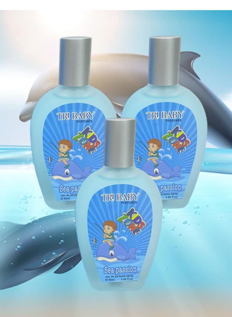 تي أر آي 3 قطع عطر سي باشون للأطفال 85 مل EDP - Image 1